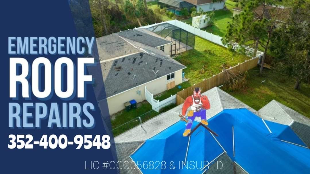 Emergency roof repairs in Citrus County — storm damage tarping by Raymond Frankart Roofing